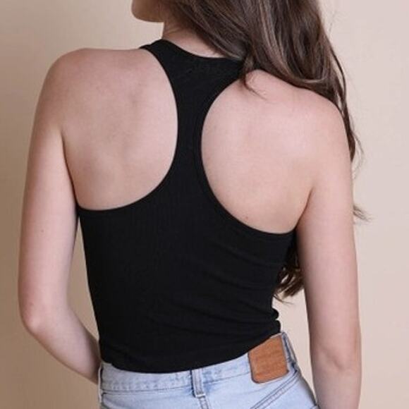 High Neck Racerback Brami Mocha - Picture 4 of 4